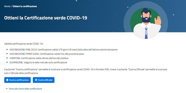 come richiedere green pass